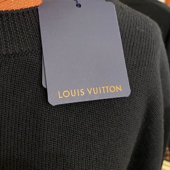 Men’s Louis Vuitton clock intarsia pullover size 4XL made in Italy - Picture 3 of 12